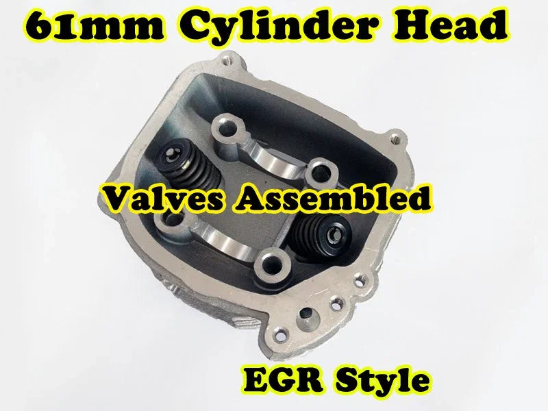 GY6 180cc 61mm Bore EGR cylinder head with valve