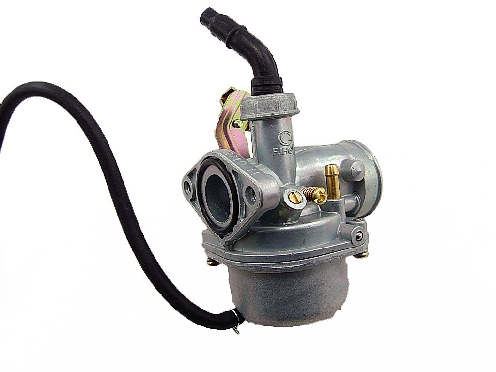50cc 70cc 90cc 110cc PZ19 Carburetor  w/ Choke Cable Bracket Dual Fuel Petcock - ChinesePartsPro