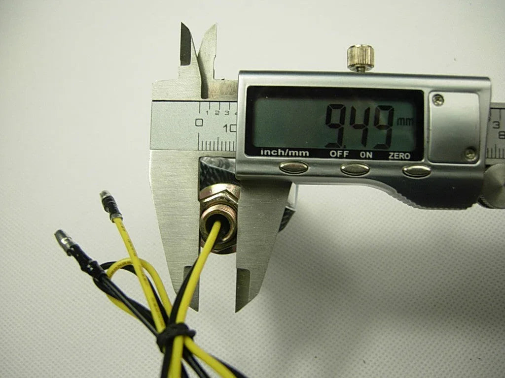 Mini Universal Motorcycle LED Stalk Turn Signals Blinker Lights Clear/Carbon - ChinesePartsPro