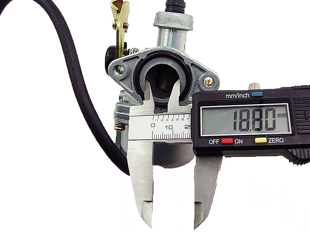 50cc 70cc 90cc 110cc PZ19 Carburetor  w/ Choke Cable Bracket Dual Fuel Petcock - ChinesePartsPro