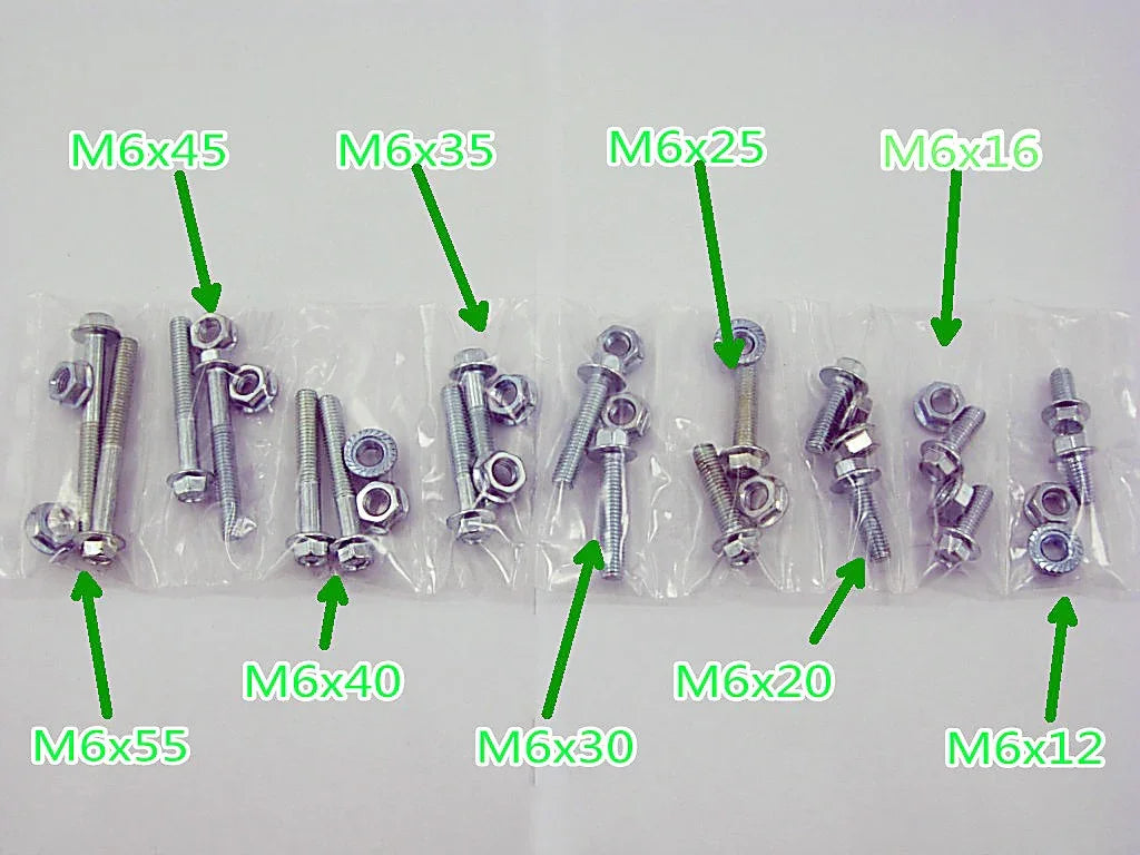 Flange Bolt M6 Sets With Nuts - ChinesePartsPro