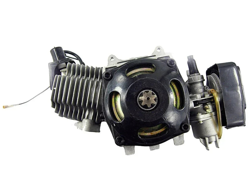 4-stroke 125cc engine for dirt bike, ATV, or go-kart with carburetor and cooling fins