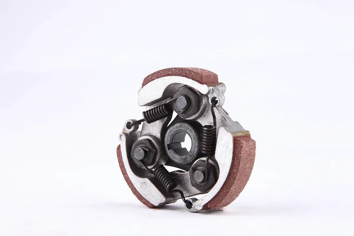 Drum brake assembly with springs and friction pads for ATV, UTV, or dirt bike