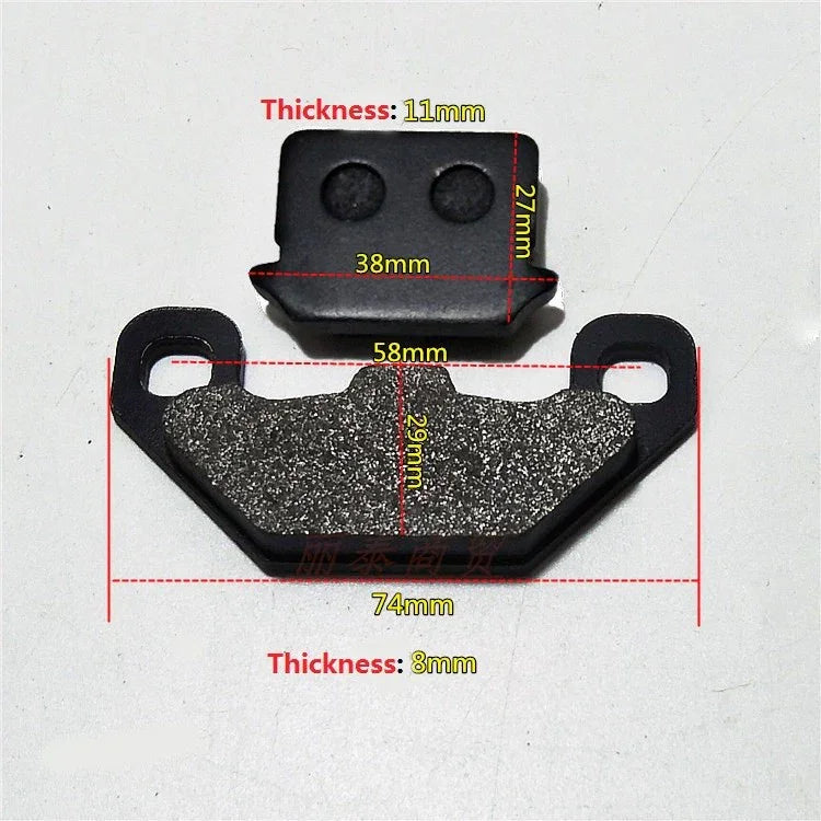 Universal brake pads set by Chinese Parts USA, showing the brake pads and accessories for vehicle braking systems.