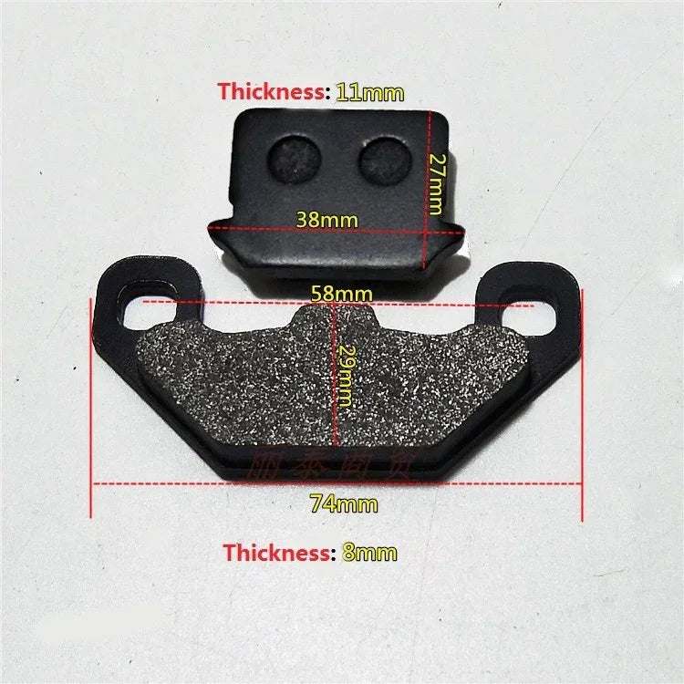 Universal brake pads set by Chinese Parts USA, showing the brake pads and accessories for vehicle braking systems.