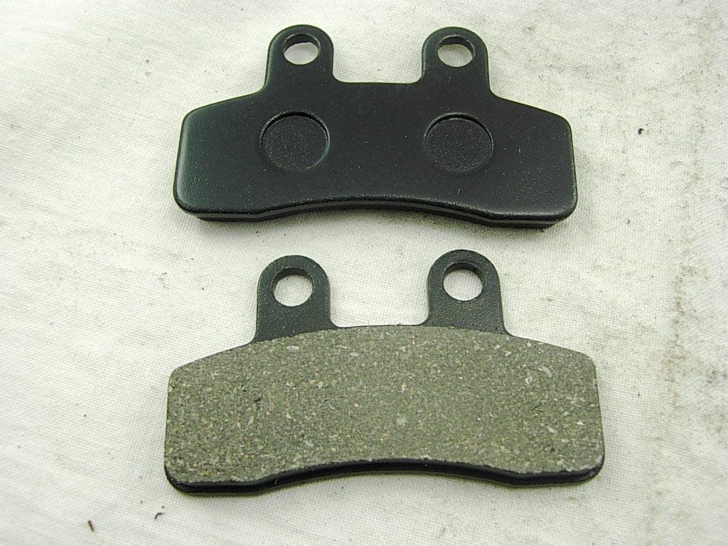 Chinese Parts USA 125cc dirt bike brake pads set showing front brake pads with 58.69mm size for 125cc dirt bikes.