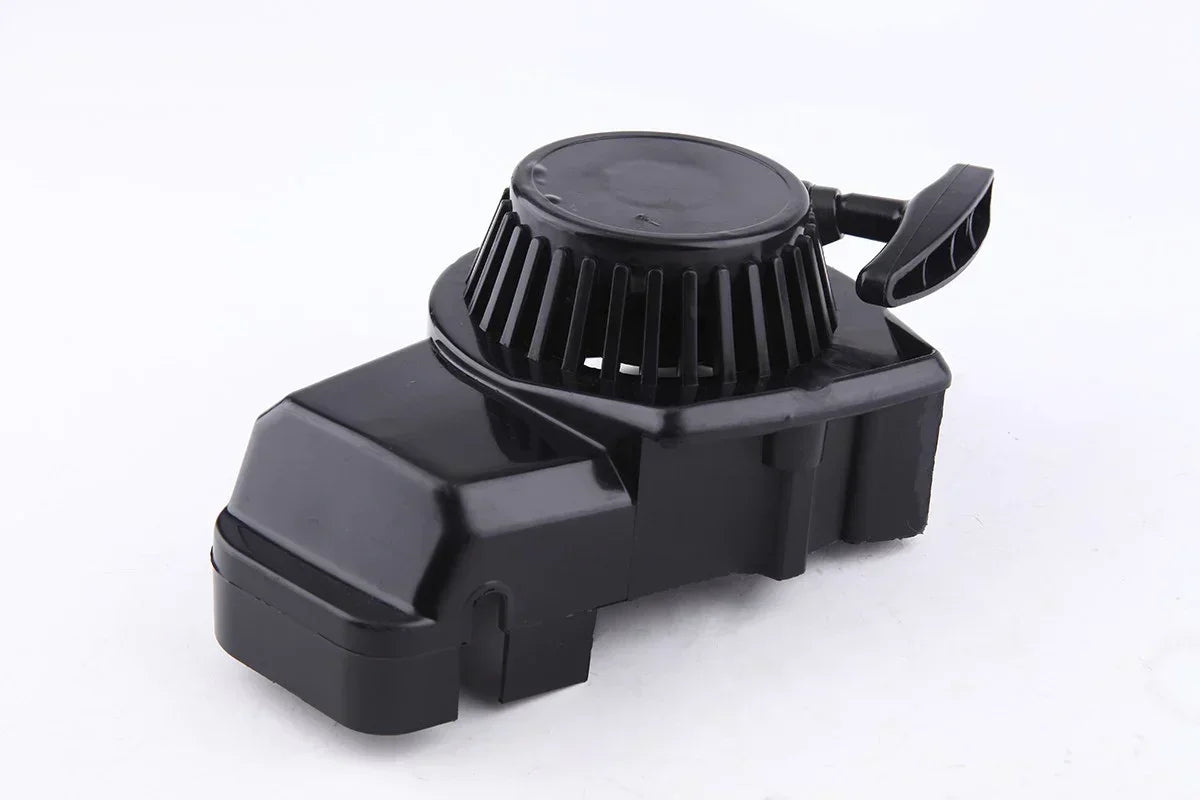 Black plastic air filter housing for motorcycle or ATV engine replacement part