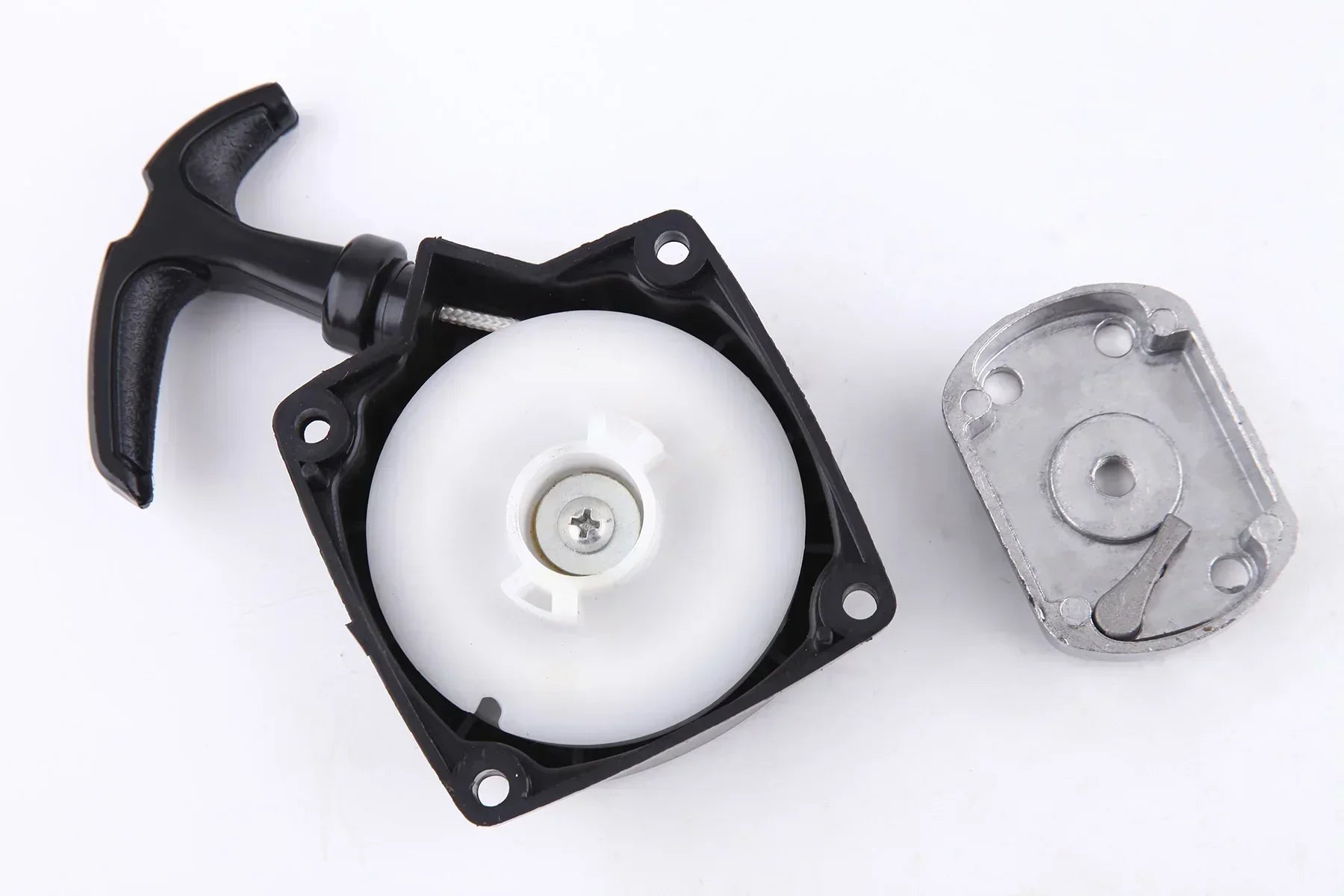 Pull start pawl plate for Pocket Scotter 49cc mini moto 2-stroke from Chinese Parts USA, showing the metal component.