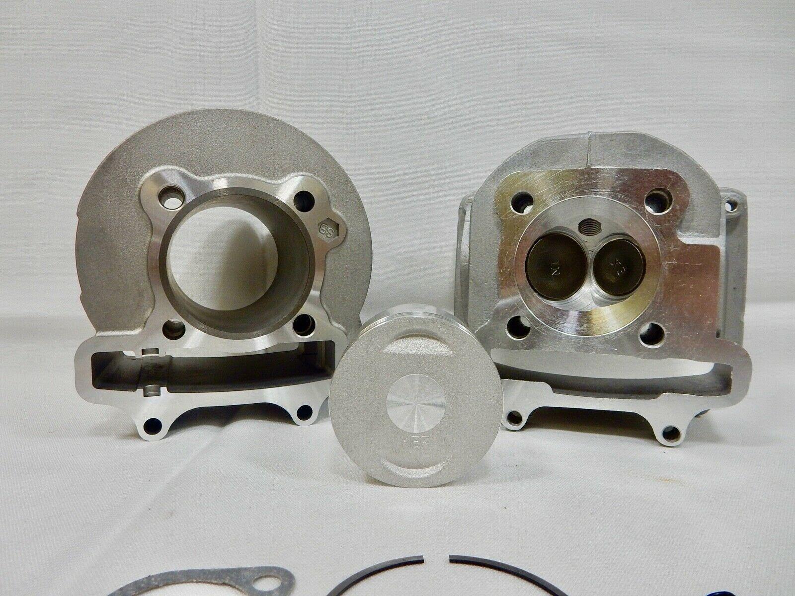 ChinesePartsUSA 58.5mm 155cc big bore kit for scooter, ATV, and kart with 150cc GY6 motors, featuring piston and cylinder components.