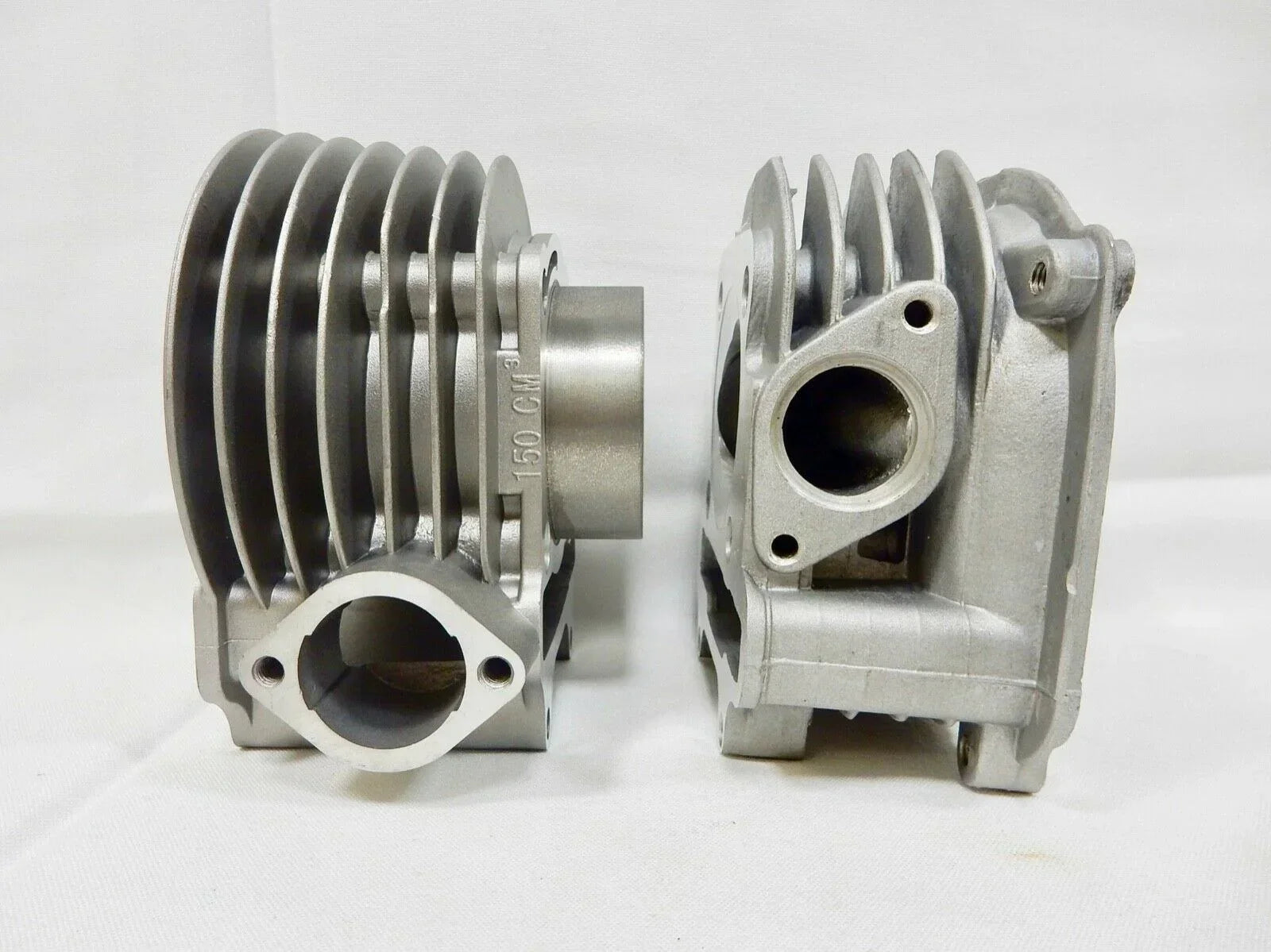 ChinesePartsUSA 58.5mm 155cc big bore kit for scooter, ATV, and kart with 150cc GY6 engine, includes piston and cylinder components.