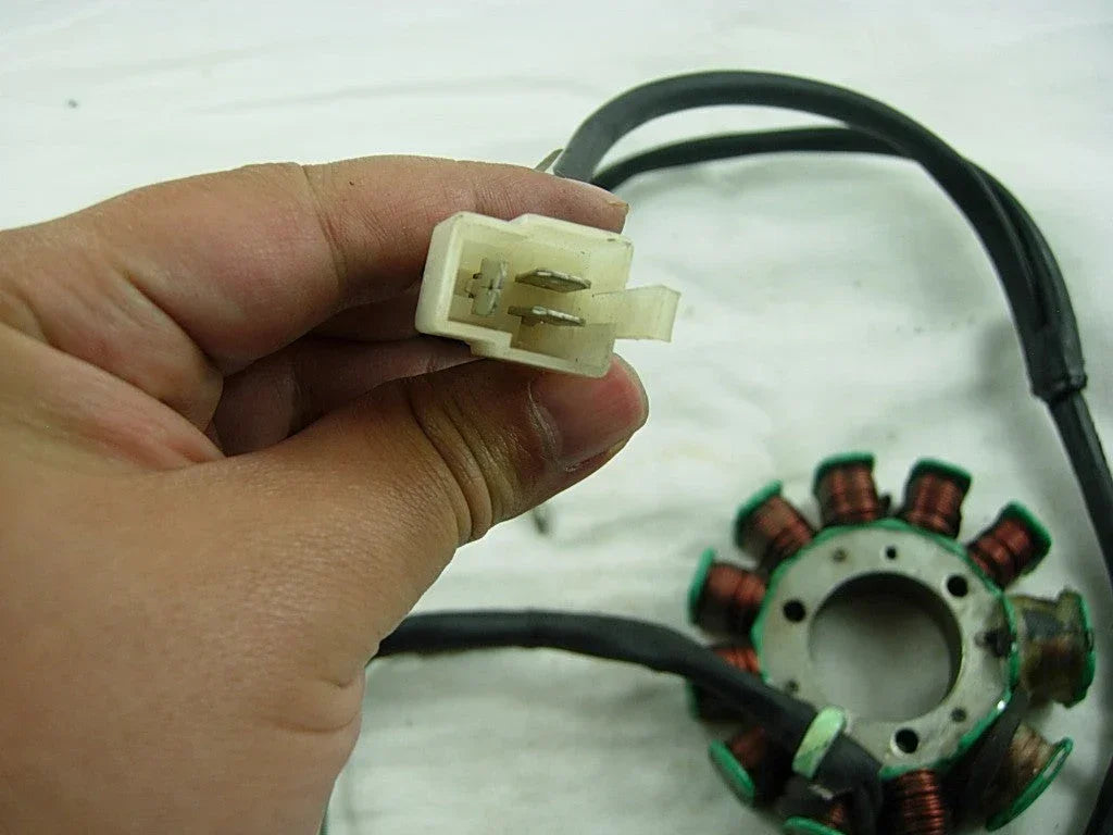 11-coil magneto stator for CG150 dirt bike, fits 200cc and 250cc models, durable motorcycle part by ChinesePartsUSA