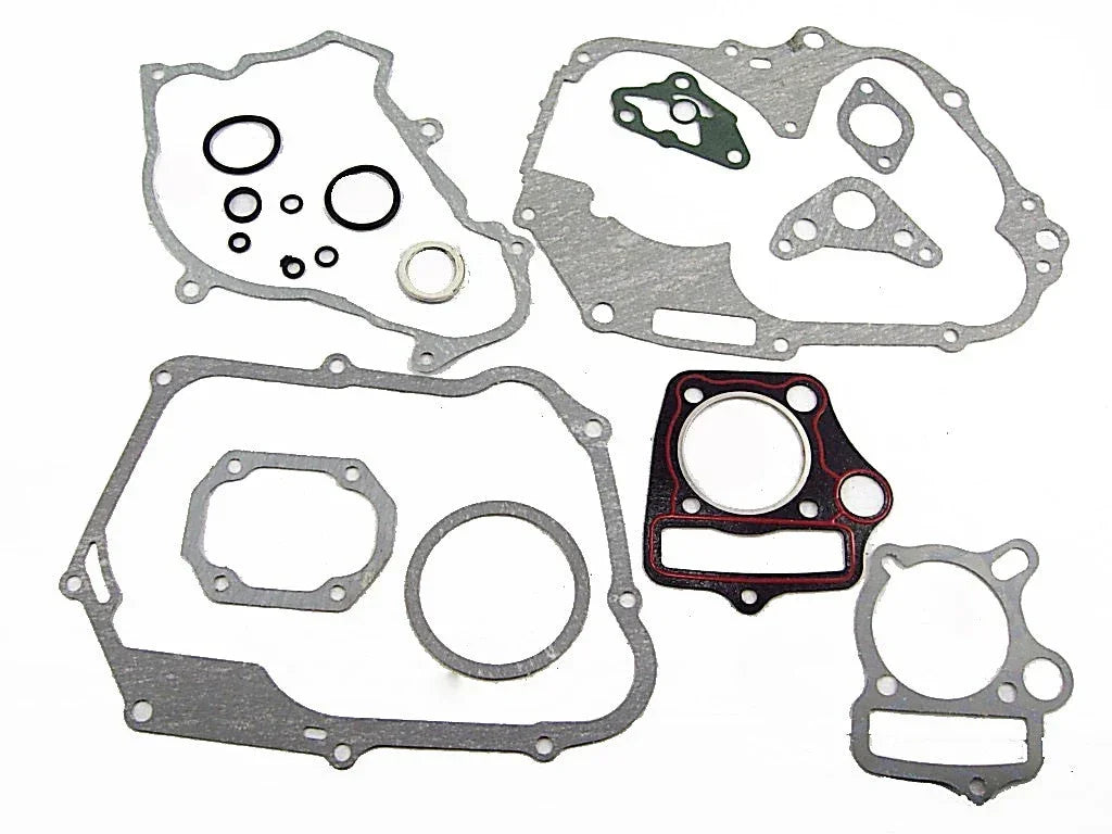 110cc bottom mount starter engine gasket set for dirt bikes by ChinesePartsUSA, includes gaskets for engine repair and maintenance.