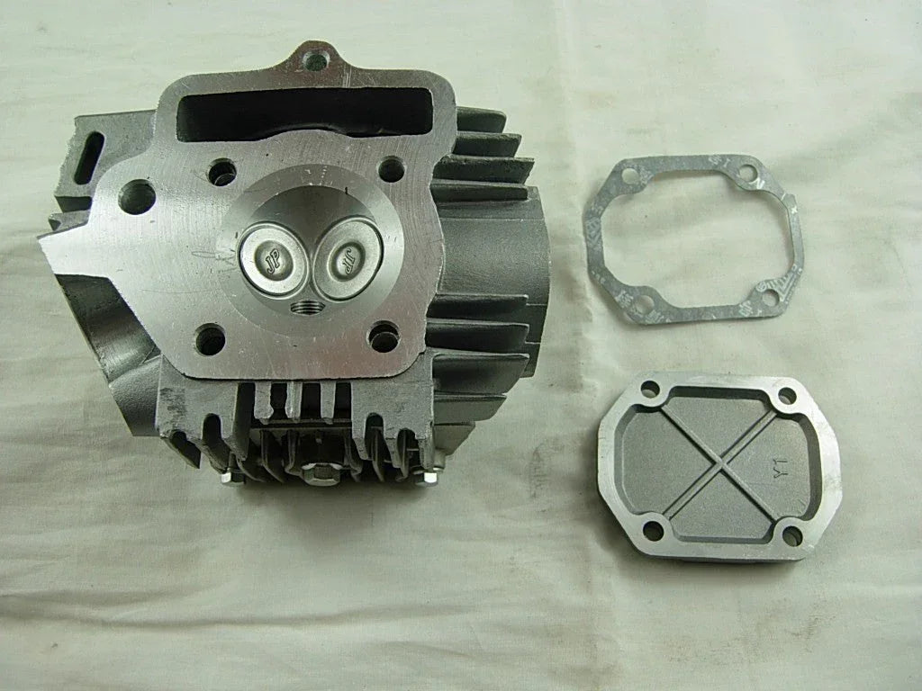 110cc engine cylinder head assembly for dirt bikes, ChinesePartsUSA brand, shown with detailed metal components.