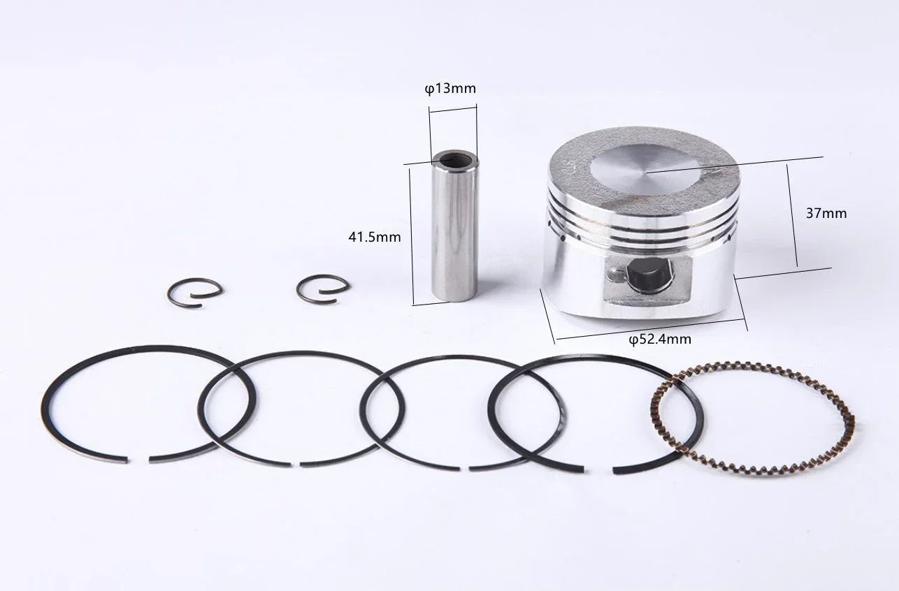 110cc piston ring set for Chinese horizontal engine on dirt bikes, durable ChinesePartsUSA motorcycle engine parts.