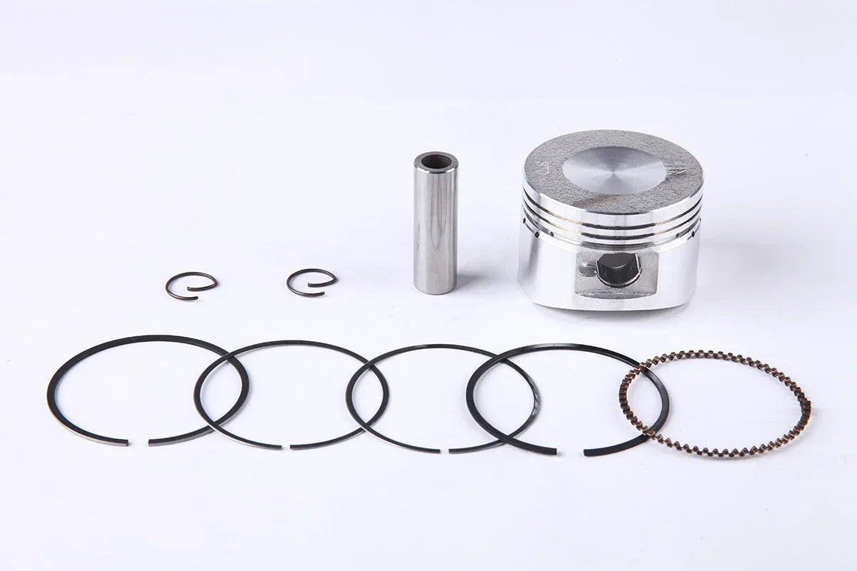 110cc piston ring set for Chinese horizontal engine dirt bike, compatible with ChinesePartsUSA engine parts.