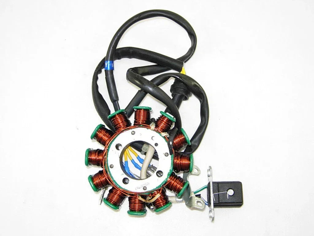 12 coils poles ignition stator magneto for CG150, CG200, CG250 dirt bikes from ChinesePartsUSA, showing the stator assembly.