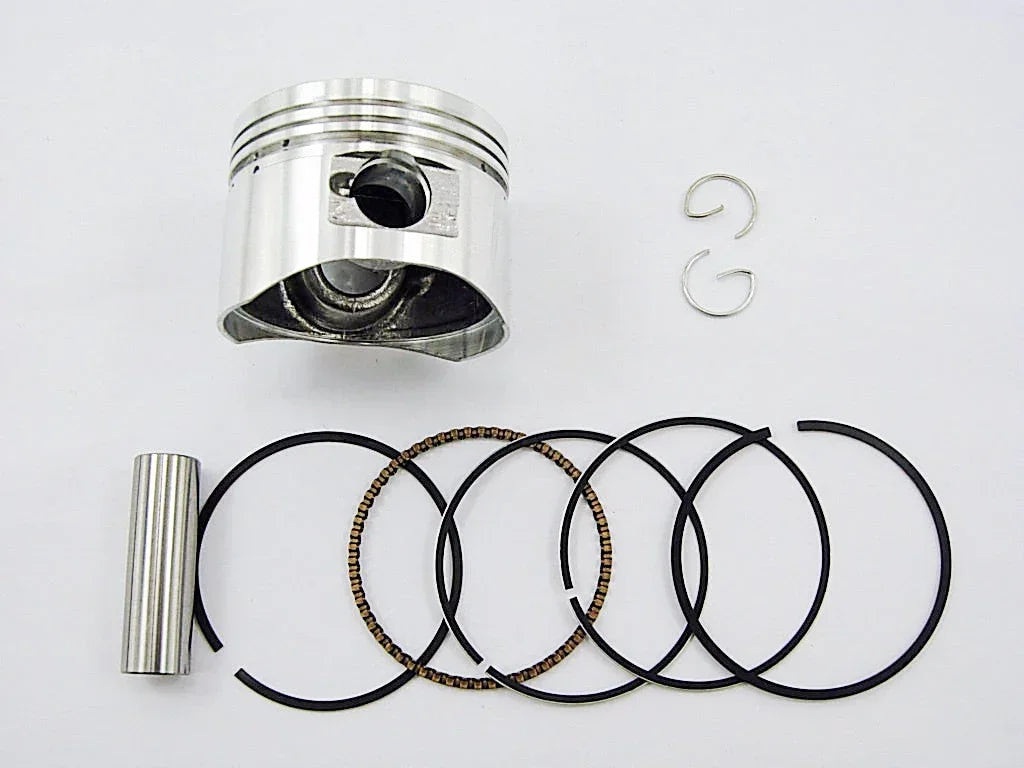125cc engine piston set for dirt bikes by ChinesePartsUSA, horizontal style, includes piston and components for engine rebuild.