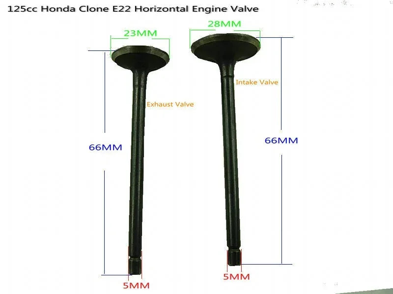 ChinesePartsUSA 125cc dirt bike valve assembly showing metal components and valve mechanism for 125cc dirt bike engine repair.