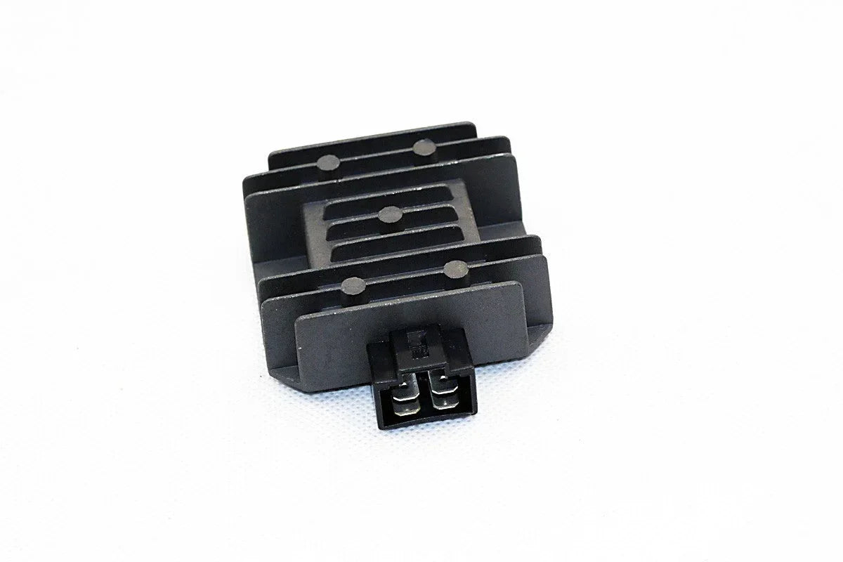 12V 4-pin voltage regulator rectifier for CG 125cc, 150cc, 200cc, 250cc dirt bikes, ATVs, and go-karts from ChinesePartsUSA.