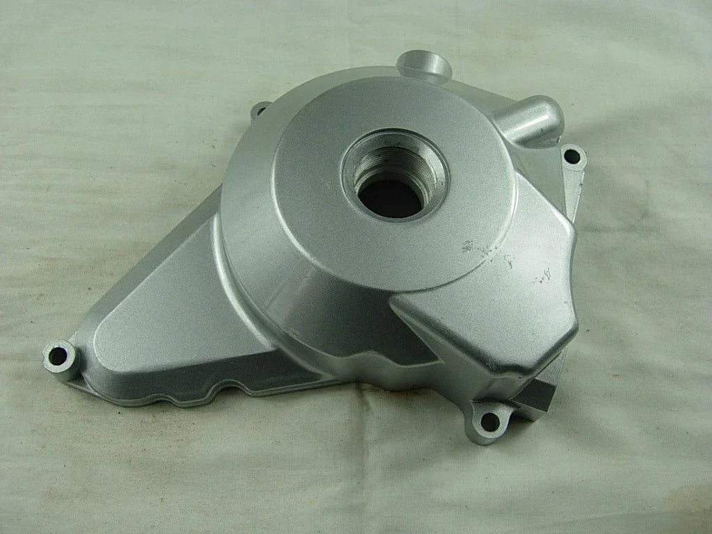 6-pole Magnetor side cover for 50cc to 125cc dirt bike crankcase by ChinesePartsUSA, showing detailed design and fit.