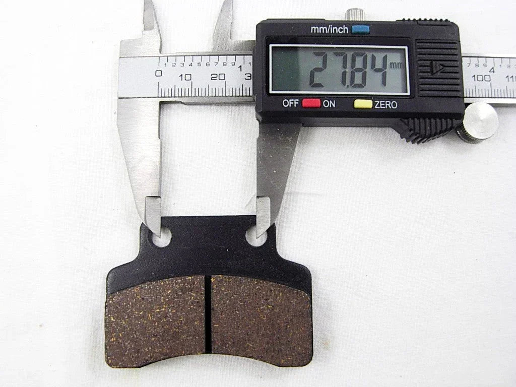 ChinesePartsUSA 150cc dirt bike brake pads set, durable replacement parts for off-road motorcycle braking system.