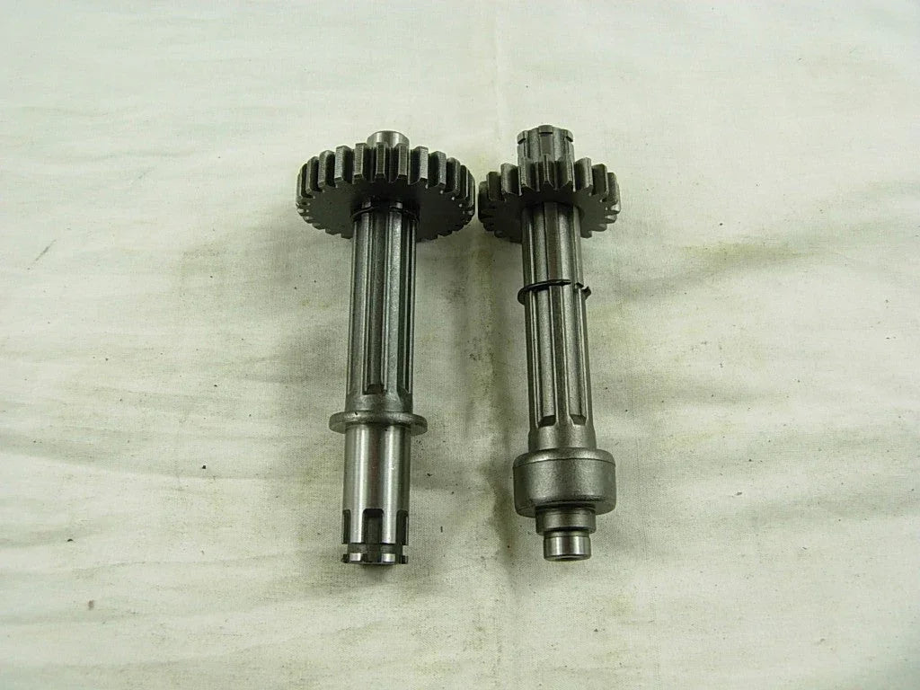 Transmission main and counter shaft with gears for 50cc-125cc dirt bikes, compatible with ChinesePartsUSA brand.