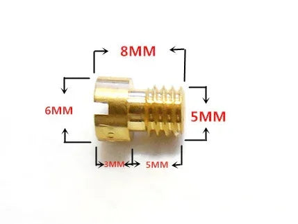 10-piece GY6 CVK main jet set for Chinese scooters, ATVs, and karts, includes 150cc and 125cc model jets from ChinesePartsUSA.