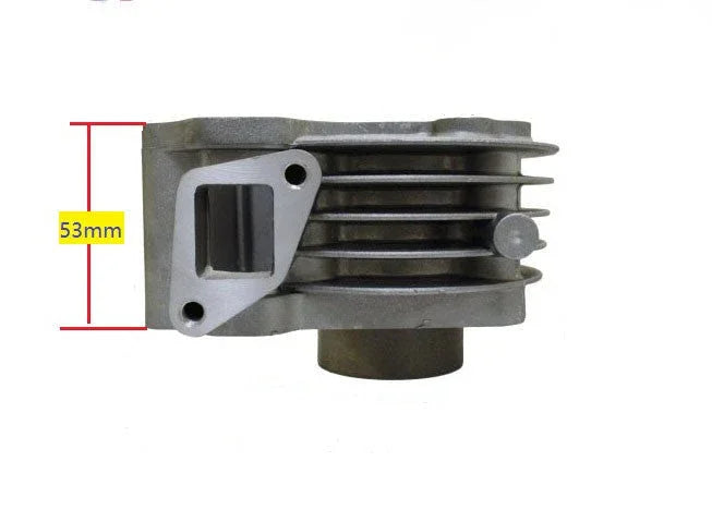 ChinesePartsUSA 100cc QMB139 GY6 engine big bore cylinder kit with 50mm diameter and 64mm EGR head, engine parts for scooter repair.