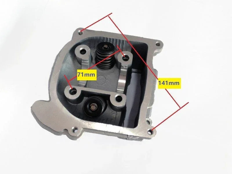 100cc QMB139 GY6 engine big bore cylinder kit with 50mm bore and 69mm non-EGR head, ChinesePartsUSA engine parts image