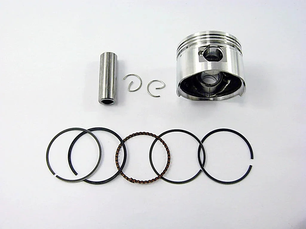 100cc QMB139 50mm piston kit for GY6 engine, featuring high-quality parts from ChinesePartsUSA for scooter engine replacement.