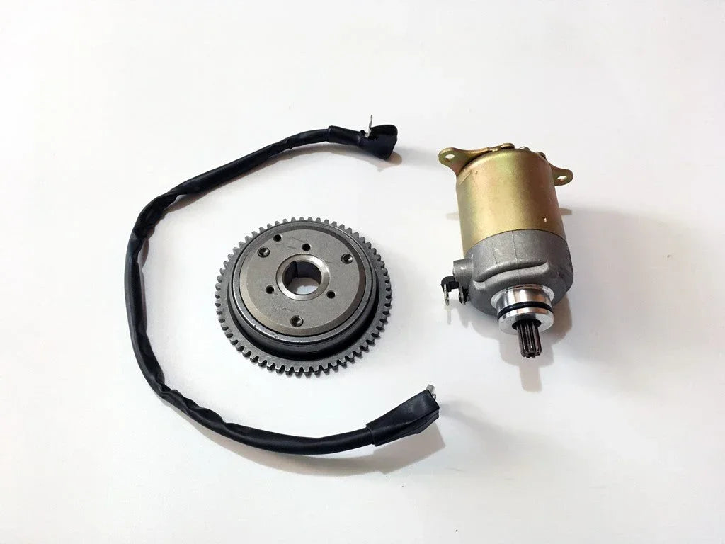 ChinesePartsUSA 125cc-150cc electric starter clutch assembly for motorcycle engine, showing detailed clutch components.