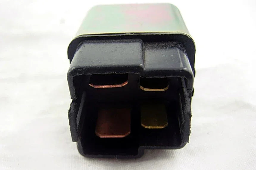 12V starter relay for GY6 50cc, 125cc scooter, moped, motorcycle, ATV from ChinesePartsUSA, shown in the image.