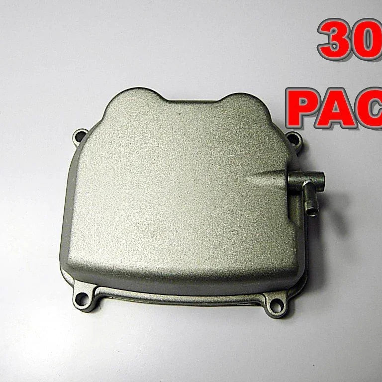 30-pack of ChinesePartsUSA cylinder head valve covers for GY6 125cc and 150cc engines, includes shipping.