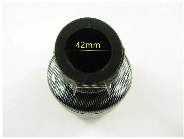 ChinesePartsUSA 42mm performance air filter for vehicle intake systems, showcasing the high-flow filter element and durable frame.