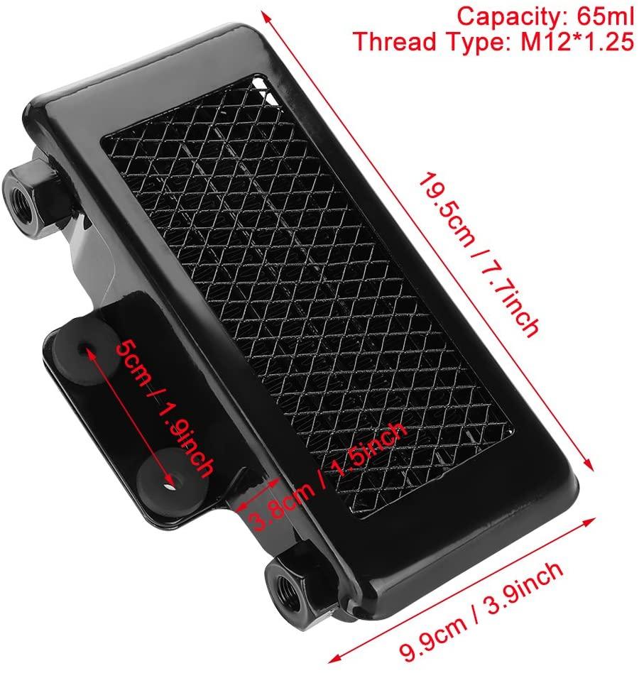 Black aluminum engine oil cooler radiator for 100CC-250CC motorcycles and dirt bikes from ChinesePartsUSA.