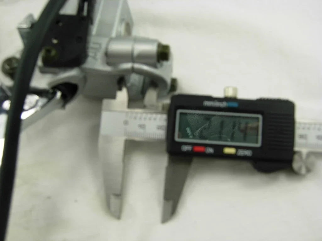 Hydraulic brake caliper assembly for GY6 125CC scooters, featuring a durable brake caliper hydraulic cylinder from ChinesePartsUSA.