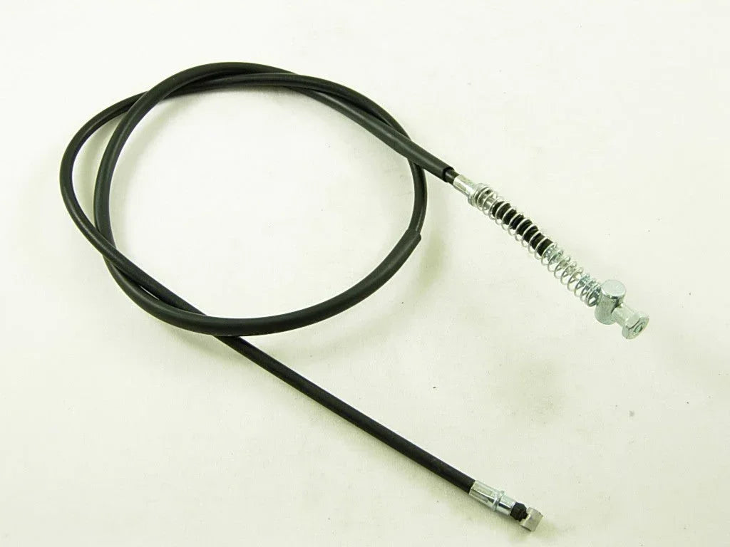 Front brake cable for GY6 50cc scooter from ChinesePartsUSA, showing the flexible cable with metal fittings.