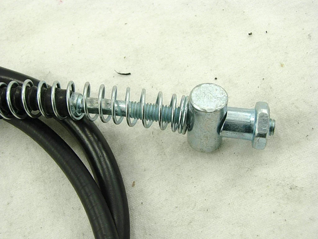 Front brake cable for GY6 50cc scooter from ChinesePartsUSA, showing the black cable and connectors.
