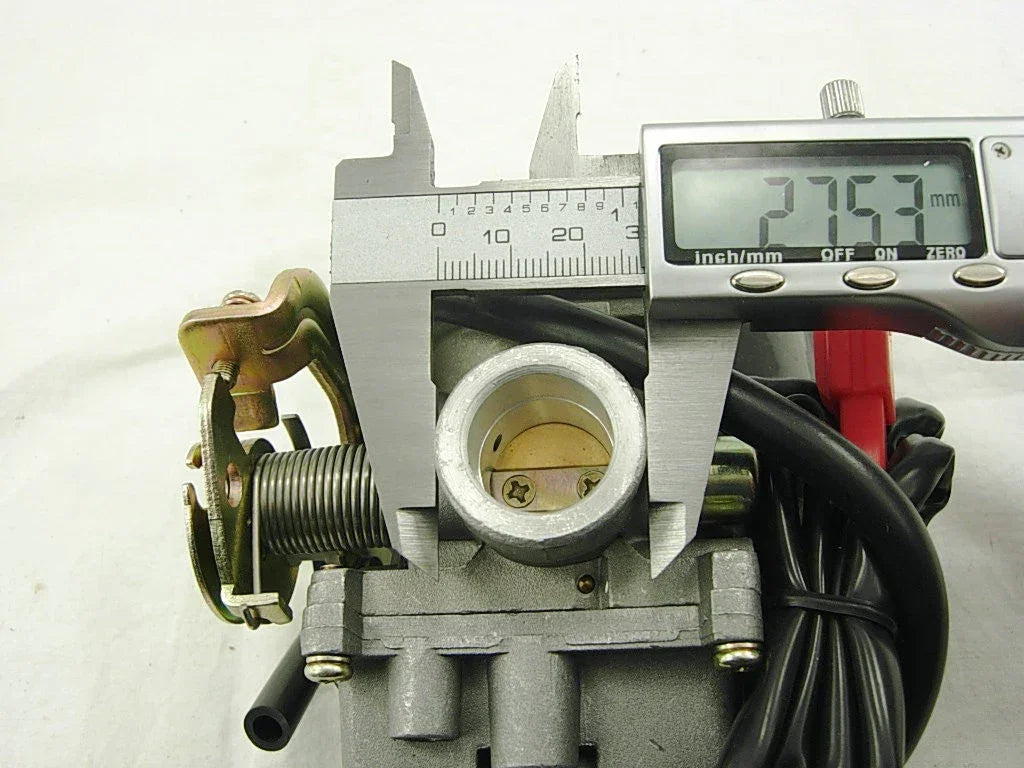 Carburetor for 4-stroke GY6 49cc 50cc Chinese scooter and moped, compatible with Taotao and Kymco brands.