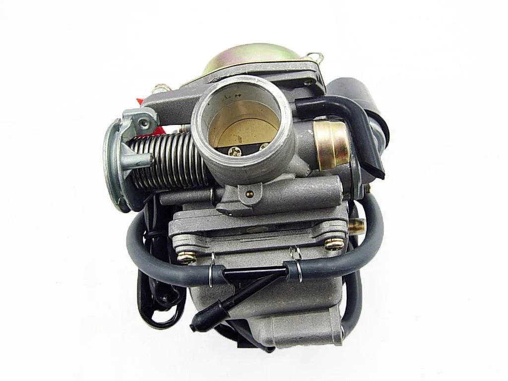 Carburetor for GY6 125cc and 150cc engine, compatible with ChinesePartsUSA GY6 engine parts, shown in the image.