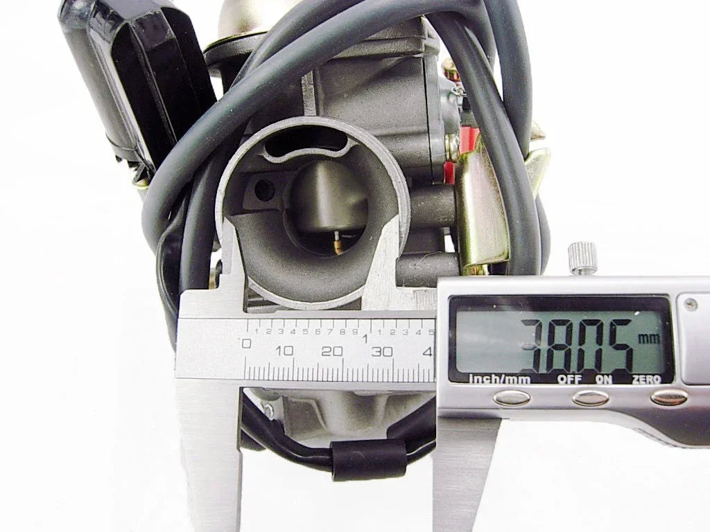 Carburetor for GY6 125cc and 150cc engine, compatible with ChinesePartsUSA GY6 engine parts, shown in the image.