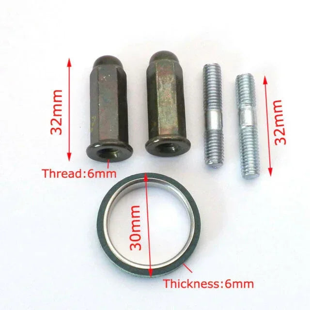 6mm thread 32mm bolts, 30mm washer for motorcycle, ATV, UTV parts