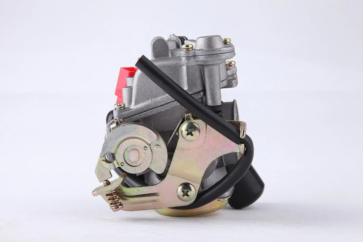 30 pack of carburetors for 4-stroke GY6 49cc 50cc scooters from ChinesePartsUSA, showcasing detailed components.