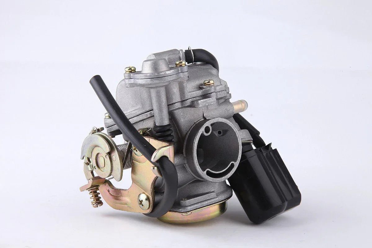 30-pack of ChinesePartsUSA carburetors for 4-stroke GY6 49cc and 50cc scooters and mopeds from brands like Taotao and Kymco.