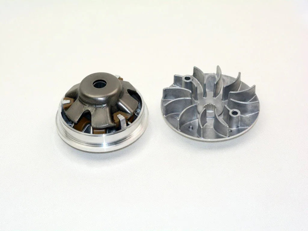30-piece GY6 variator kit with roller weights for 125cc and 150cc scooters, compatible with ChinesePartsUSA engine parts.