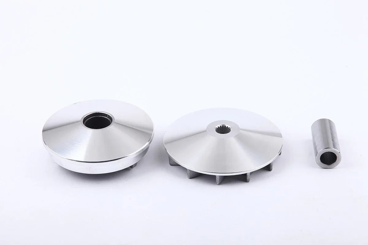 30-piece variator kit with roller weights for GY6 125cc and 150cc scooters, compatible with ChinesePartsUSA accessories.
