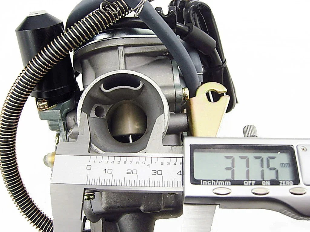 Keihin carburetor for GY6 125cc and 150cc engines, used in small engine repair and replacement parts.