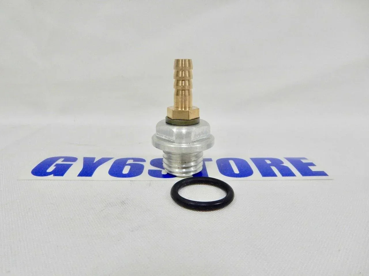 Brass fuel petcock valve with O-ring for GY6 scooter or motorcycle engine replacement part