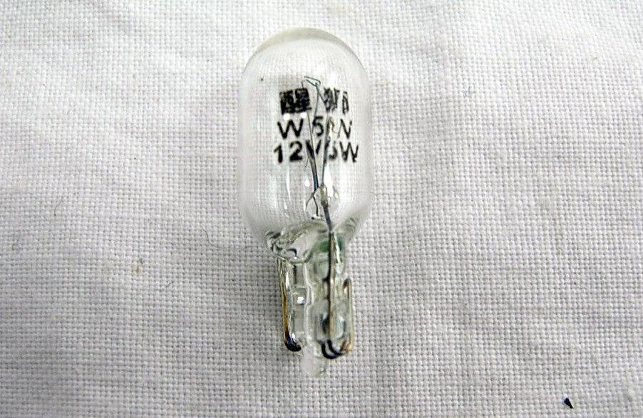 Signal Bulb White Glass W2.1x9.5D ,T10 12V 5W - ChinesePartsPro