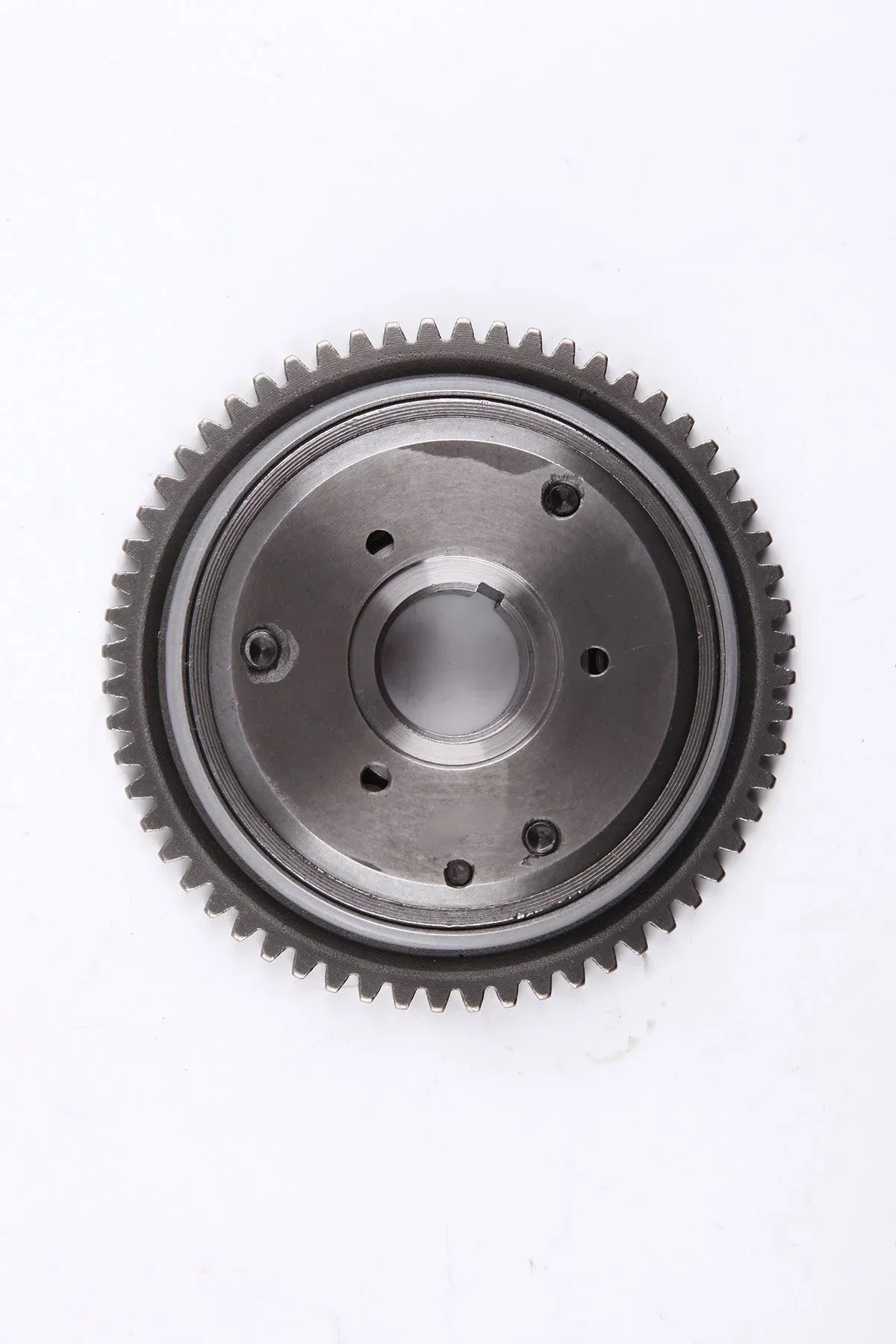GY6 125cc 150cc starter motor clutch assembly for scooter or ATV, close-up on white background